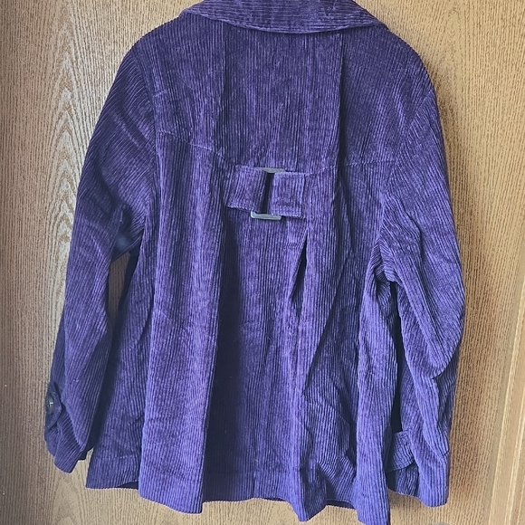 Purple Corduroy Women's Jacket - Picture 2 of 4